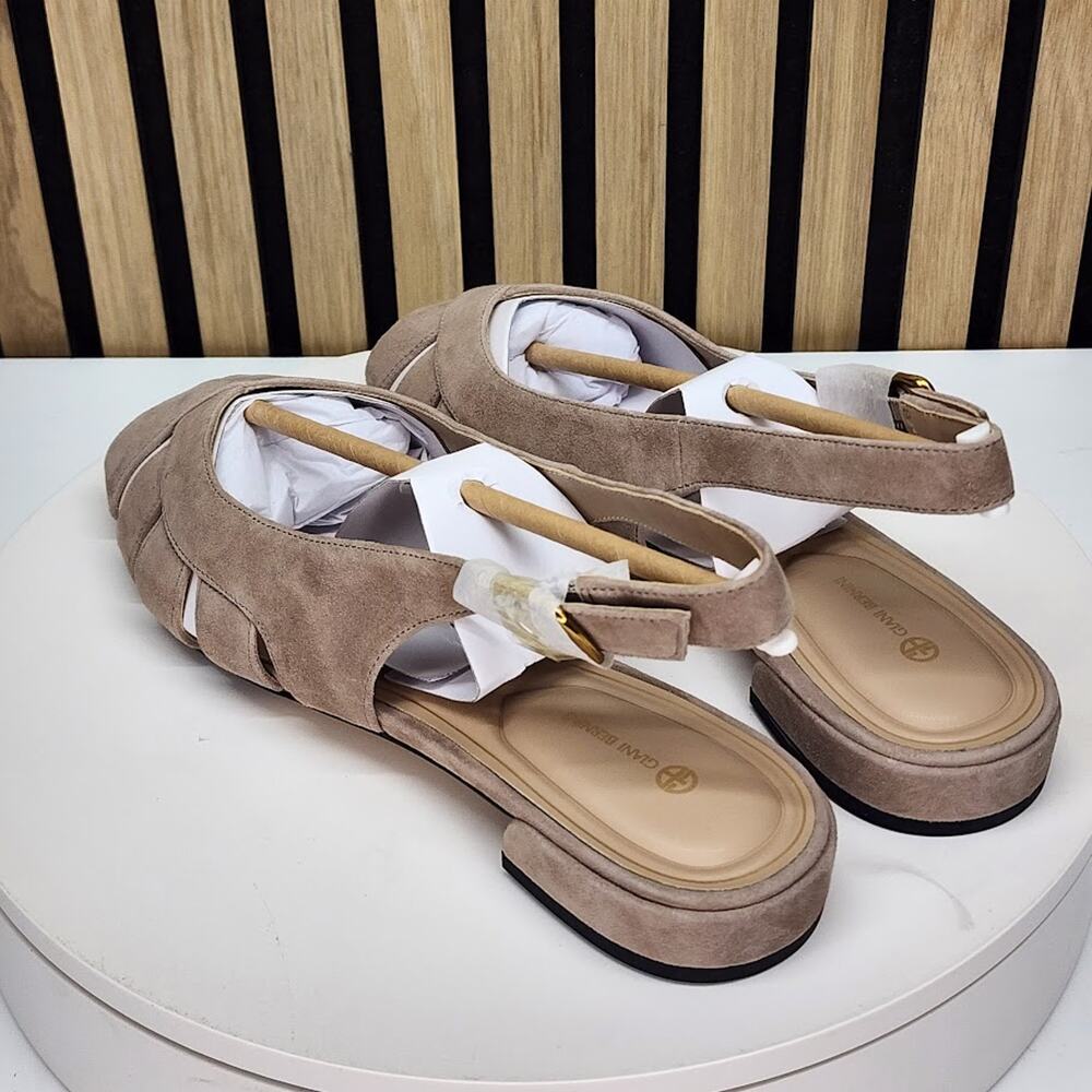NEW - Giani Bernini Essie Women’s Brown Fisherman Slingback Sandals Size 10 - Picture 4 of 8